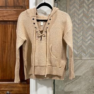 Forever 21 v-neck hooded sweatshirt